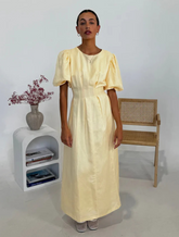 Vestido Longo de Tafetá Élysia