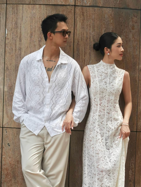 Vestido Longo de Renda Alhambra