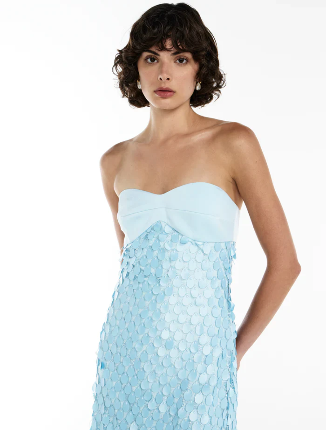Vestido Midi Paetês Sirena