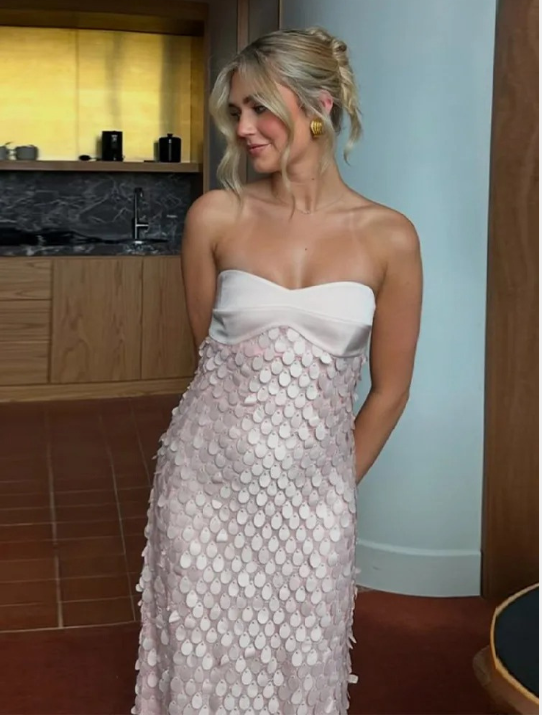 Vestido Midi Paetês Sirena