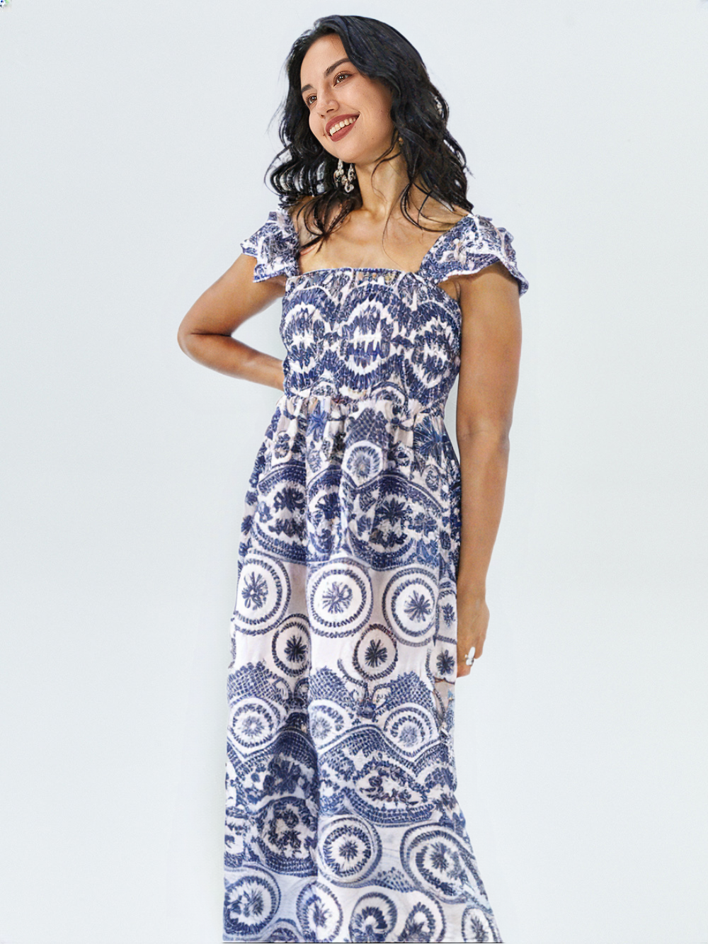 Vestido Maxi Estampado Laise Heloise