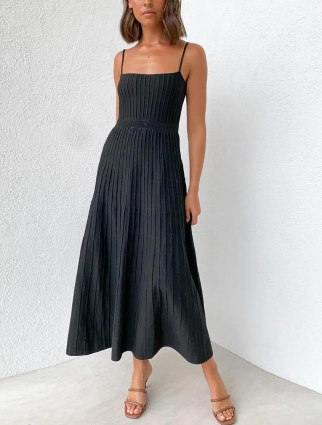 Vestido Maxi Plissado Carlotta
