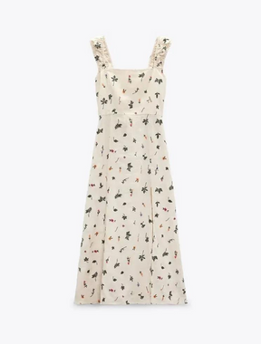 Vestido Midi de Linho Spindola