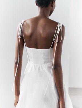 Vestido Longo com Babado Katherine