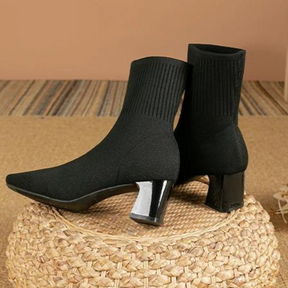 Bota Meia Tricô Anklee Boots